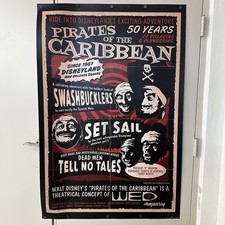 2017 Pirates Caribbean Disneyland 50th Anniversary NEW Poster 36x54 D23 Rare picture
