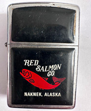 Zippo Red Salmon Co. Naknek, Alaska Advertising Design Cigarette Lighter picture