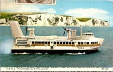 Hovercraft Car Ferry Dover 1969 JE Thompson Dayton OH Vintage Postcard 4P16-9 picture