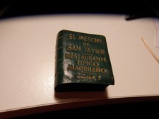 Vintage spanish matchbook El Mason Di San Javier Restorrante Tipico Madilero picture