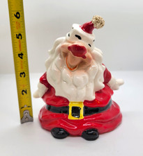 Vintage Kreiss Psycho Santa Christmas Ceramic MCM Kitschy picture