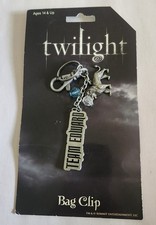 Neca Twilight Team Edward Bag Charm Key Chain Metal w Lion Charm, beads NEW picture