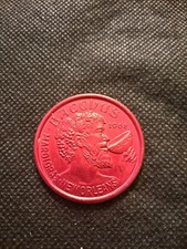 1968 BACCHUS JIM NABORS NEW ORLEANS DOUBLOON TOKEN   e8257UXX picture