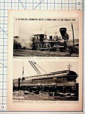 1939 NY World's Fair Locomotive Print Ad William Crooks Pennsylvania RR picture