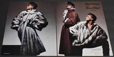 1983 Print Ad Fashion 80s Style Grosvenor Furs by Robert Fox Silk Feminine Art T picture