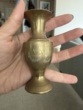 Brass Vase Vintage, Made in India picture