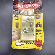 Vtg K-2 Metal Keyed Electronic Theft Alarm NOS picture