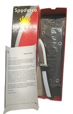 NOS Spyderco Bushcraft UK FB26GP O-1 Fixed Blade Knife Sheath Box Discontinued picture