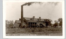 CONDENSED MILK CO west libery ia c1910 postcard iowa real photo rppc dairy plant picture