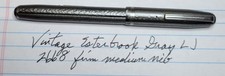 Vintage Esterbrook LJ Gray Fountain Pen 2668 Firm Medium Nib 1950s picture