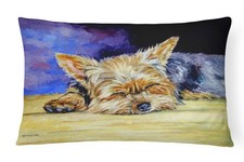 Caroline's Treasures Yorkie Taking a Nap Throw Pillow 7357PW1216 picture