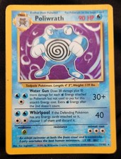 Poliwrath  13/102  Holo Rare - Base Set - Pokémon TCG  WOTC 1999  HP / Damaged picture