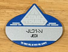 Vintage 2015 Disney Star Tours Star Wars Weekends AP JEDI Name Tag Badge picture