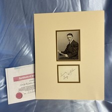 Stunning GEORGE M COHAN SIGNED AUTOGRAPH MATTED DISPLAY Broadway NYC Theater picture