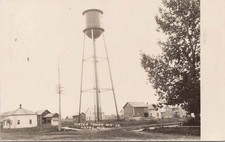 1909 Loyal Wisconsin WI Water Tower #4 RPPC B. H. Dingman Plymouth picture