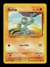 Machop 52/102 Pokemon Base Set Trading Card TCG picture