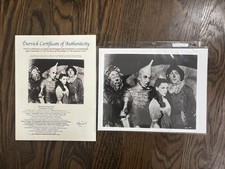 Cast Wizard of Oz Photo Signed Jake Haley & Ray Bolger COA picture