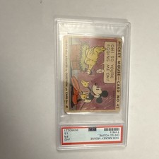 Walt Disney 1935 Mickey Mouse Card #42 Oh So You're Egging Me On PSA picture