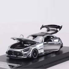 1:64 AMG GT Silver Full Open Doors Diecast Rare Collectible Miniature picture