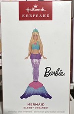 Hallmark 2024 Keepsake Barbie Mermaid doll with Light Up, Christmas Ornament picture