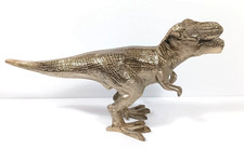 Handcrafted Metal Dinosaur T-Rex Statue Painted as Brass Style Figure 11