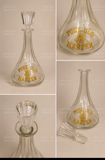 Antique I.W. Harper Pre-Prohibition Gold Gilt Whiskey Decanter (c. 1890-1910) picture
