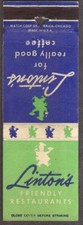 Linton's Friendly Restaurants Philadelphia matchcover picture