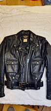 RARE 1950s Vintage Harley Davidson Cycle Queen Leather Jacket Women's picture