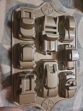 Nordic Ware Car & Truck Mini Cake Pan Cast Aluminum Automobile Mold picture