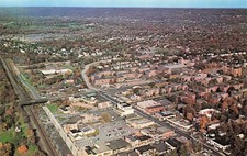 Aerial View Teaneck Bergen County New Jersey Downtown Vtg Postcard 27A picture