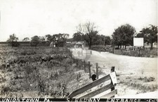 Uniontown Speedway Entrance 1919 Uniontown PA RPPC Photo Postcard COPY picture