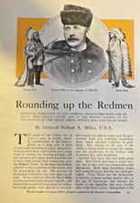 1911 General Nelson A. Miles Rounding Up the Red Men Illustrated picture