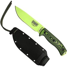 ESEE-6 1095 Carbon Steel, Black Sheath (Venom Green Blade, Neon Green/Black G10 picture