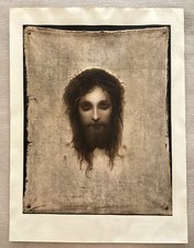 Antique Framed Jesus Christ Print Gabriel by Max Roberto Hoesch Eliotypia picture