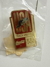 Olympic Pins Corporate/Media Sponsored ~ Coca Cola ~ United States Track & Field picture