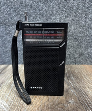 Sanyo AM FM 2 Band Transistor Pocket Radio  RP5065 Working Great TESTED WORKS picture