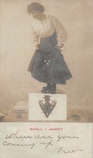 J26/ Ashtabula Ohio RPPC Postcard c1910 Woman Knights of Pythias 80 picture