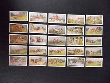 Turf Carreras Cigarette Cards Horses & Hounds 1926 Complete Set 25 picture