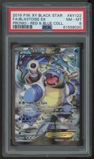 2016 Pokemon Blastoise EX XY Black Star Promo Full Art #XY122 PSA 8 picture