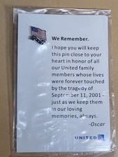Vtg UNITED AIRLINES WE REMEMBER PIN picture