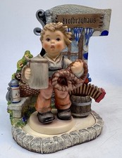 Goebel Hummel Pretzel Boy  2093 TMK 8 Bavarian Bier Garden Scape 1016-D no box picture