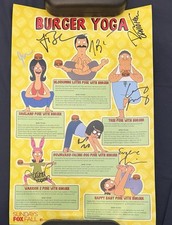 2018 SDCC Exclusive BOB'S BURGERS Poster Cast SIGNED H. Jon Benjamin Dan Mintz picture