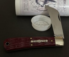 🔥 2016 GEC 47 Great Eastern Cutlery 47P116 Red Bottle Glass Jig Bone Knife picture