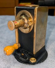 Vintage El Casco M-430 Pencil Sharpener 23KT Gold Plated Made in Spain #J picture