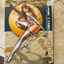 Jamie Tyndall: Box of Awesomeness Signed collector box, 5 signed(1metal) & artbk picture