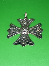 VTG Reed & Barton 1975 Sterling Silver Christmas Cross Ornament Limited Edition picture