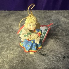 Mary Engelbreit angel & lamb 1988 Christmas ornament A Very Special Holiday picture