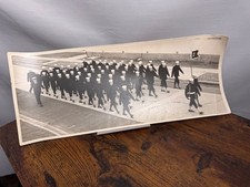 Vintage 1958 U.S. Navy Boot Camp Graduation Panoramic Photo Signed December 10 picture