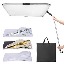 Fomito Portable Hand-held Scrim Flag 39x39 inch / 100x100cm Light Reflector Pane picture