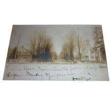1907 West Chemung NY Main Street Church Street Scene RPPC picture